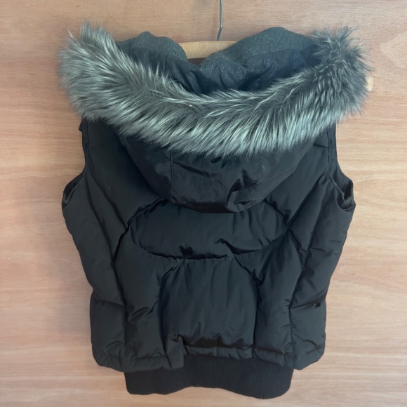 The North Face PRODIGY Women's (XS) Black 600 Fill Goose Down Hood Fur Skiing - Picture 7 of 9
